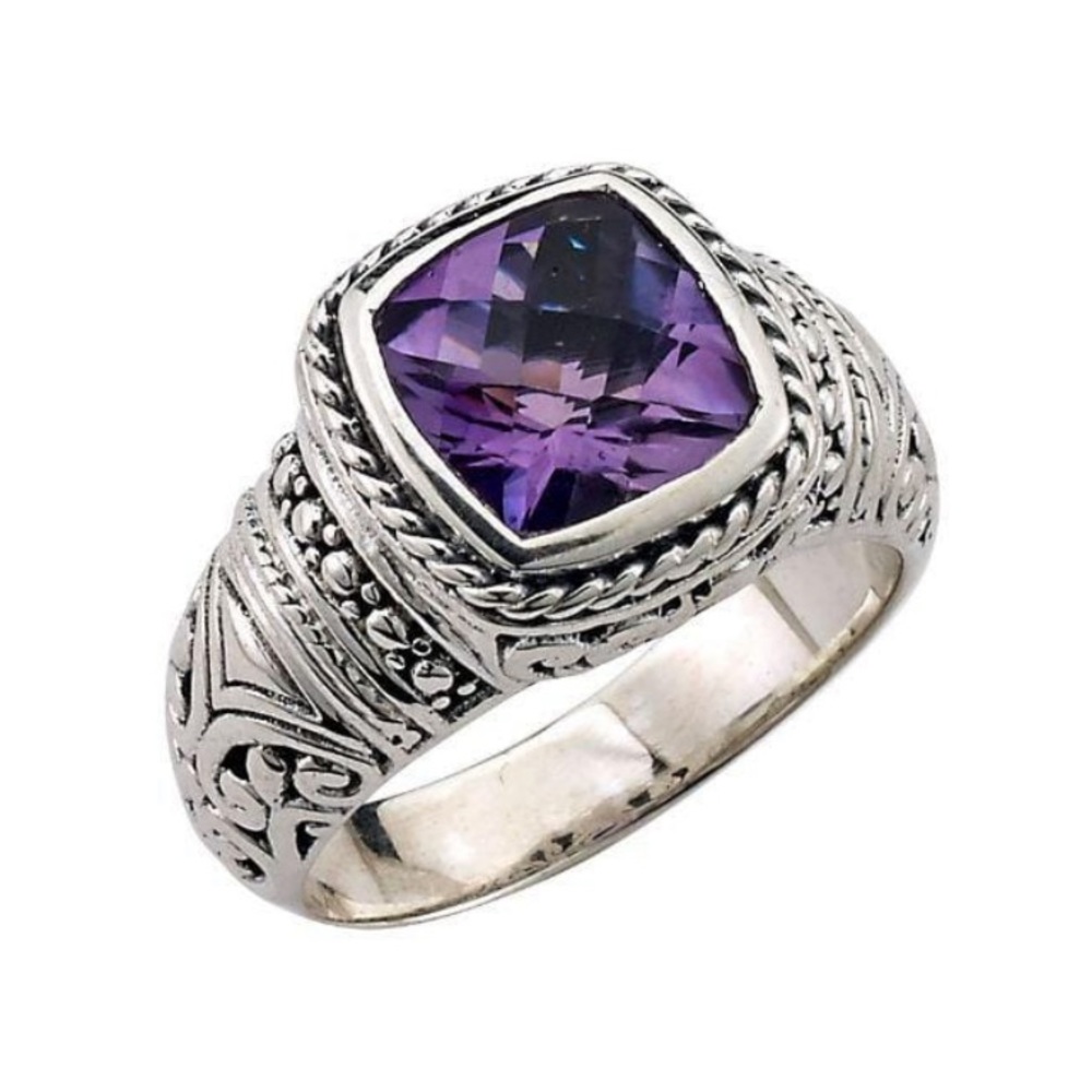 Samuel B. Jewelry honesty ring - Amethyst (size 8.5)